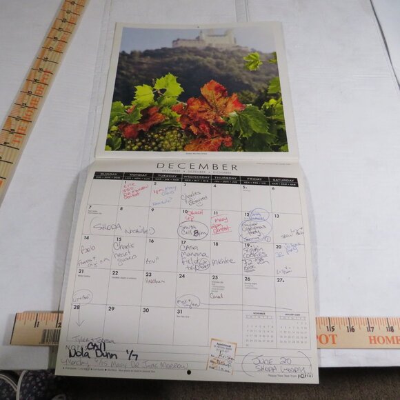 Wallpaper Samples & Vineyard Calendar (Warm Colors) Garden, Vineyards, Farmhouse - Picture 14 of 15